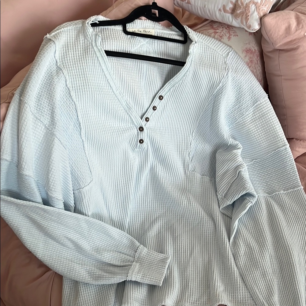 Light Blue Button-Up Men's Shirt